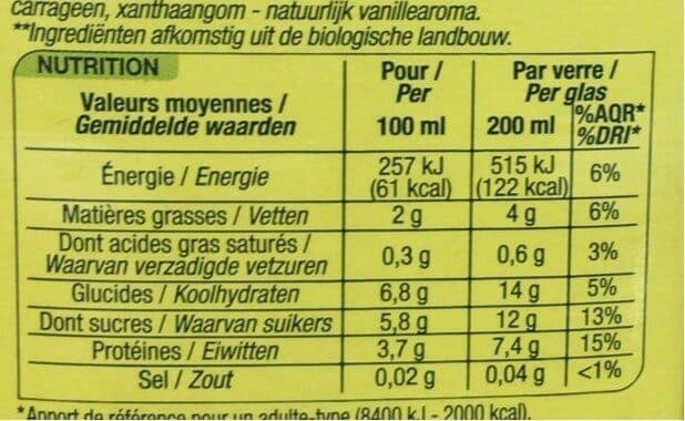 Nature Bio Boisson au soja vanille packshot