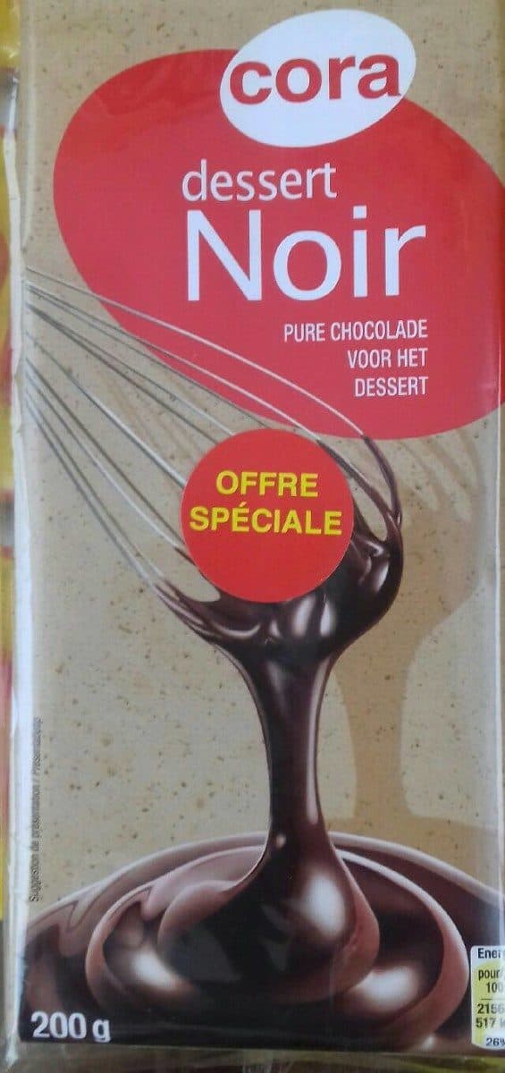 Cora Chocolat dessert noir packshot
