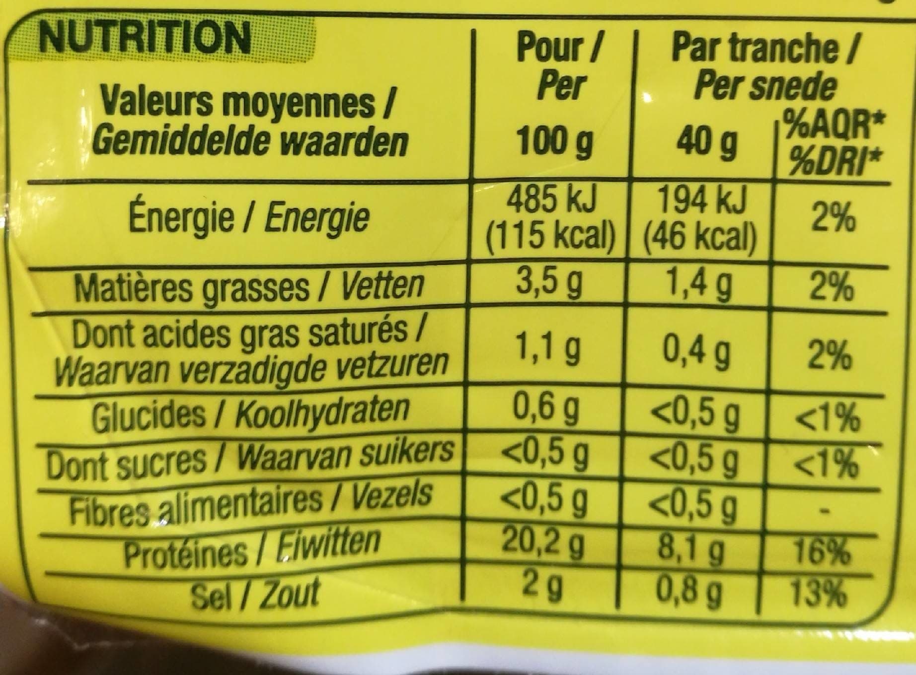 NATURE BIO Jambon cuit supérieur packshot