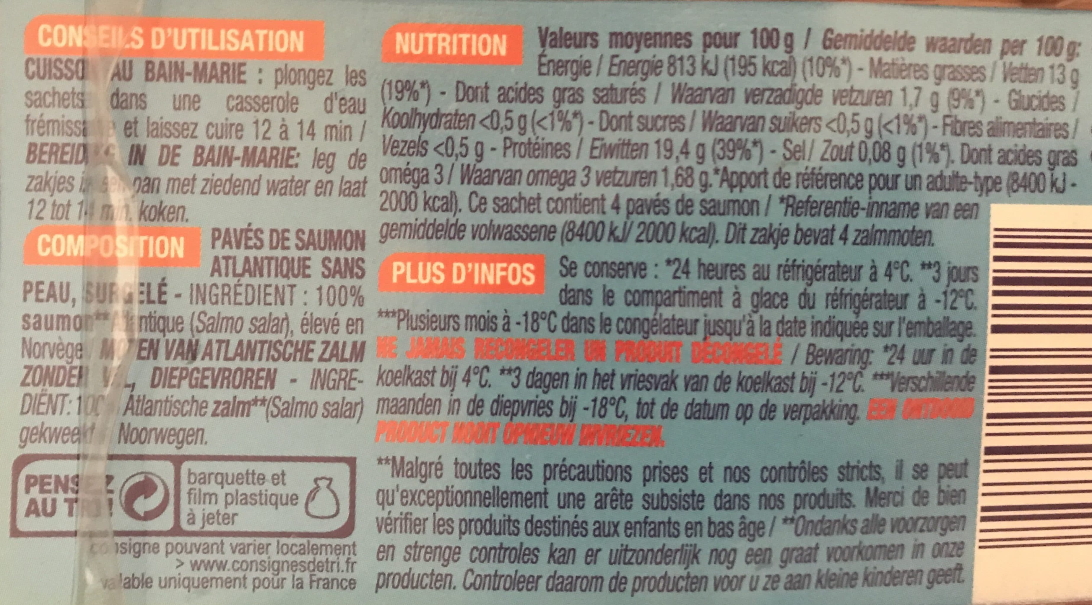 Cora Pavés de saumon packshot