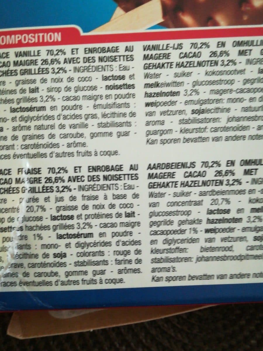 Cora Bâtonnets vanille fraise packshot