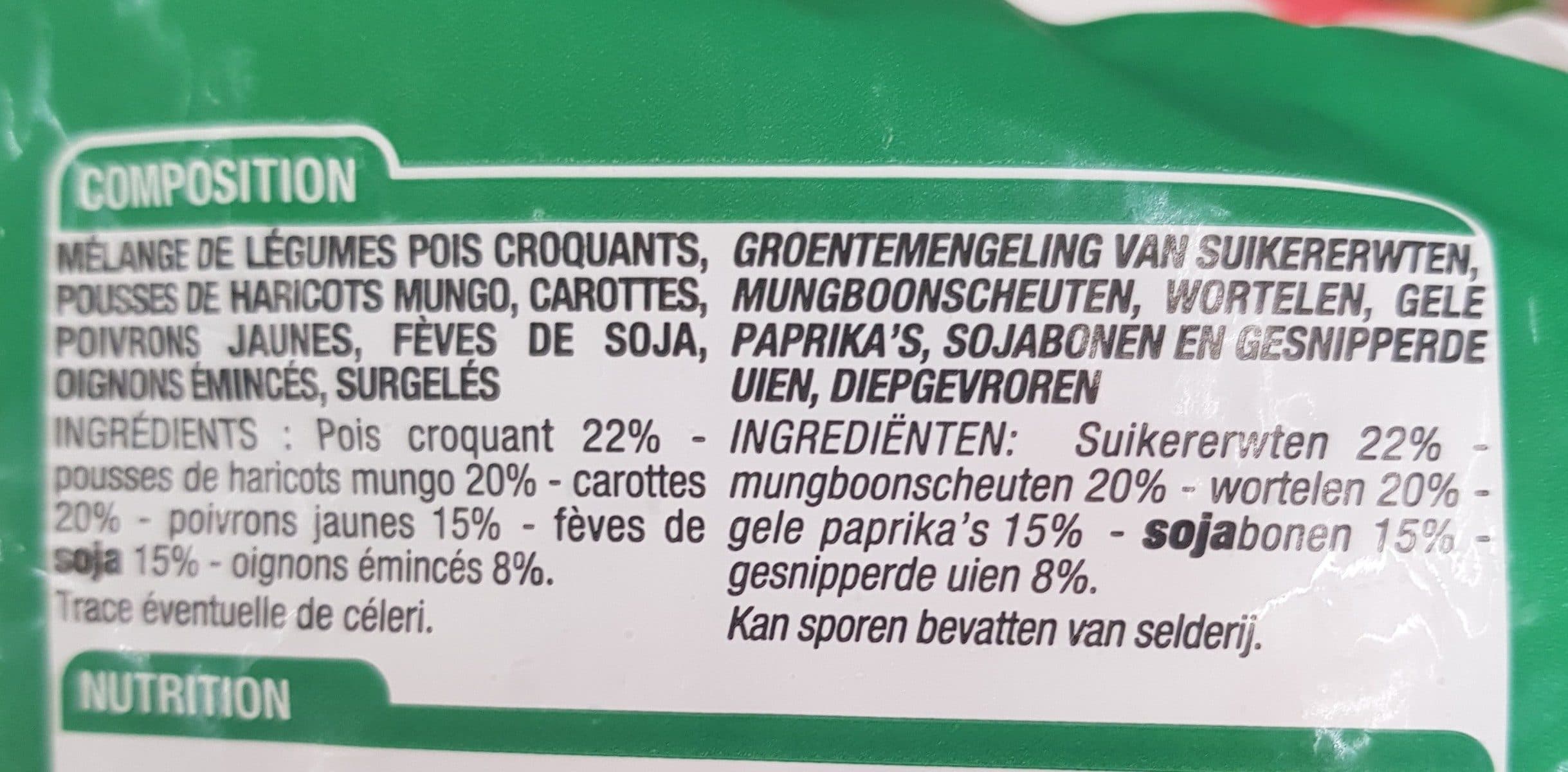 Cora Légumes pour wok packshot