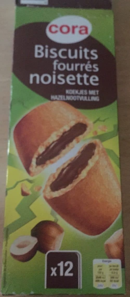 Cora Biscuit fourres noisette packshot