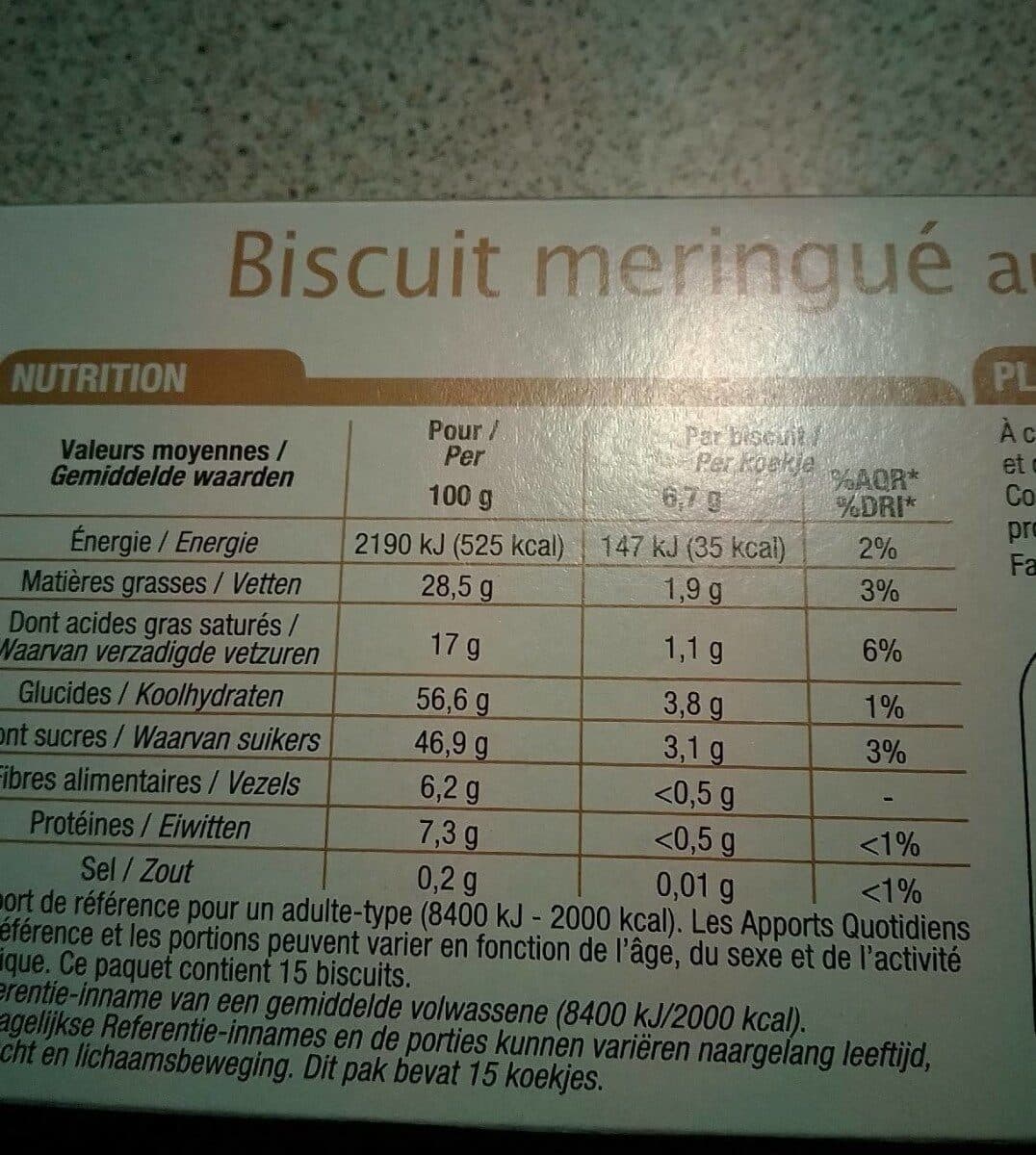 Cora Biscuit meringué au chocolat suisse packshot