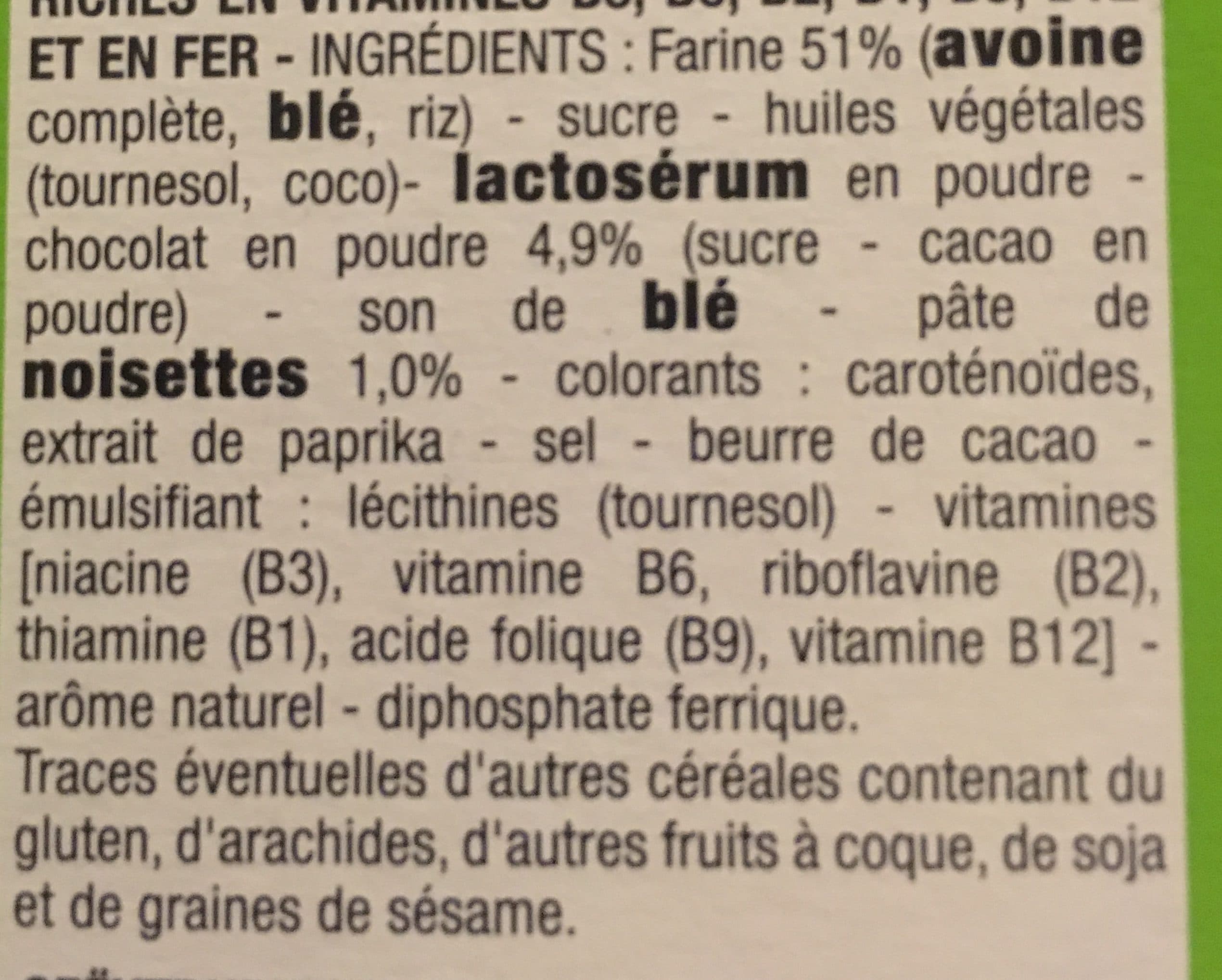 Cora Céréales fourrées chocolat noisettes packshot