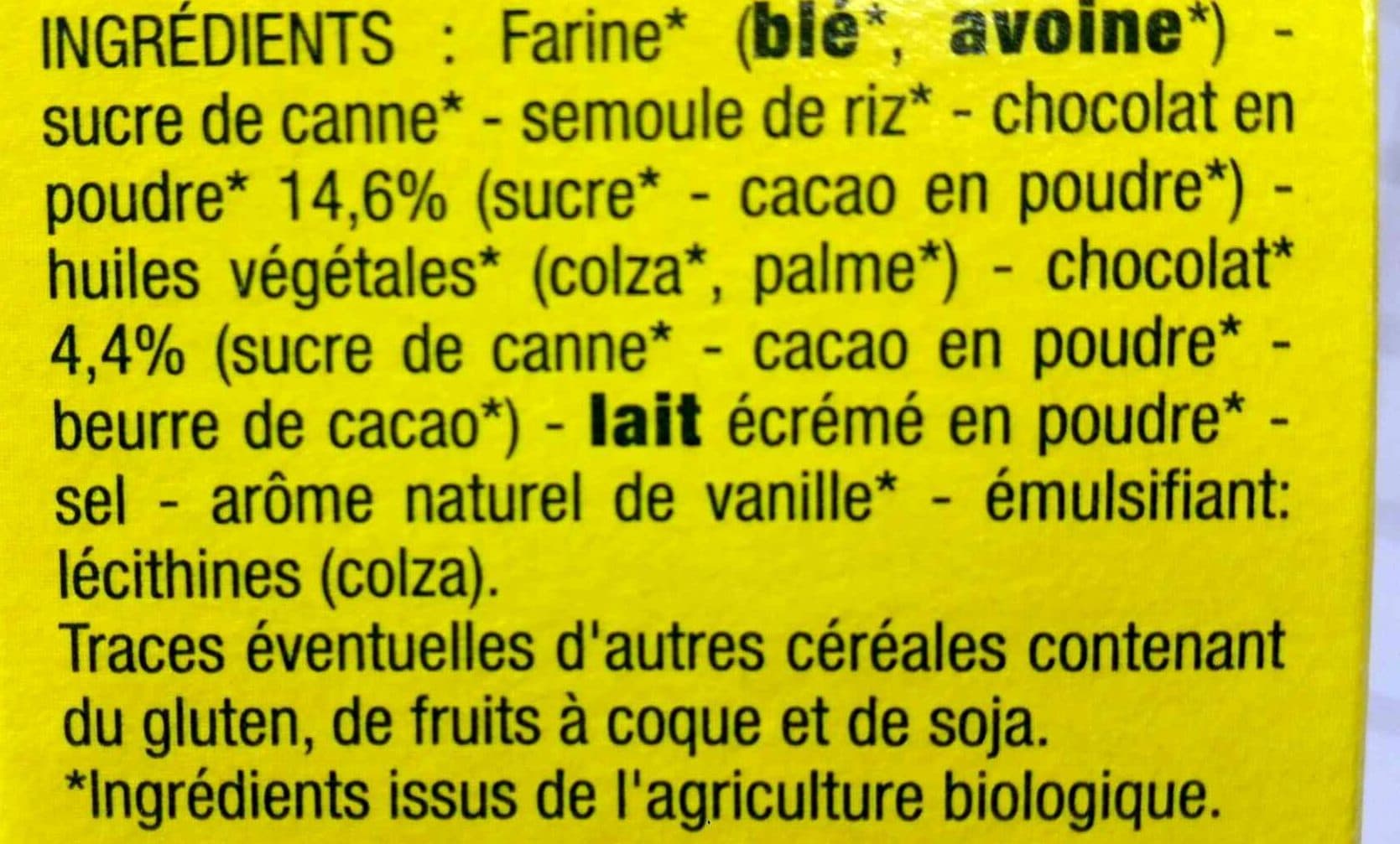Nature Bio Céréals fourrées tout chocolat packshot