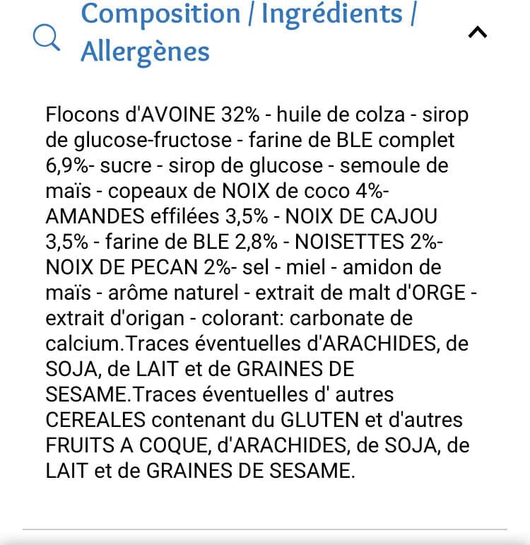 Cora Muesli croustillant quatre noix packshot