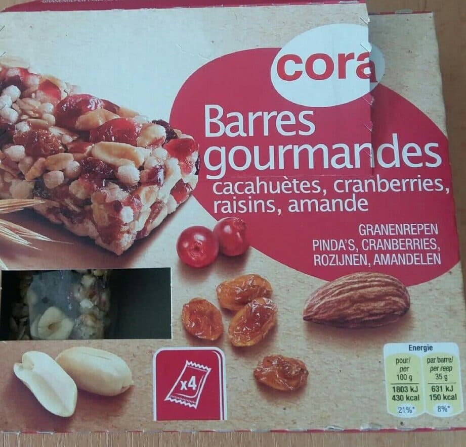 Cora Barres gourmandes packshot