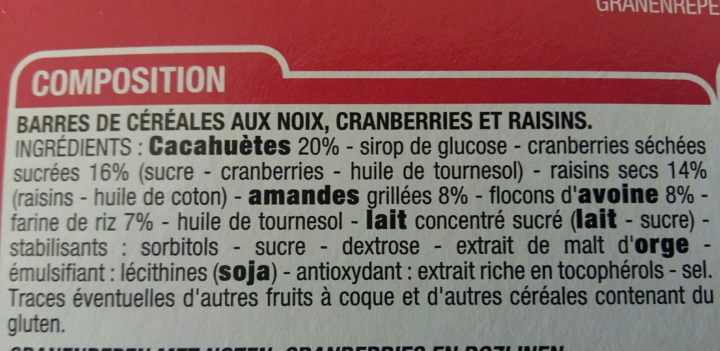 Cora Barres gourmandes packshot