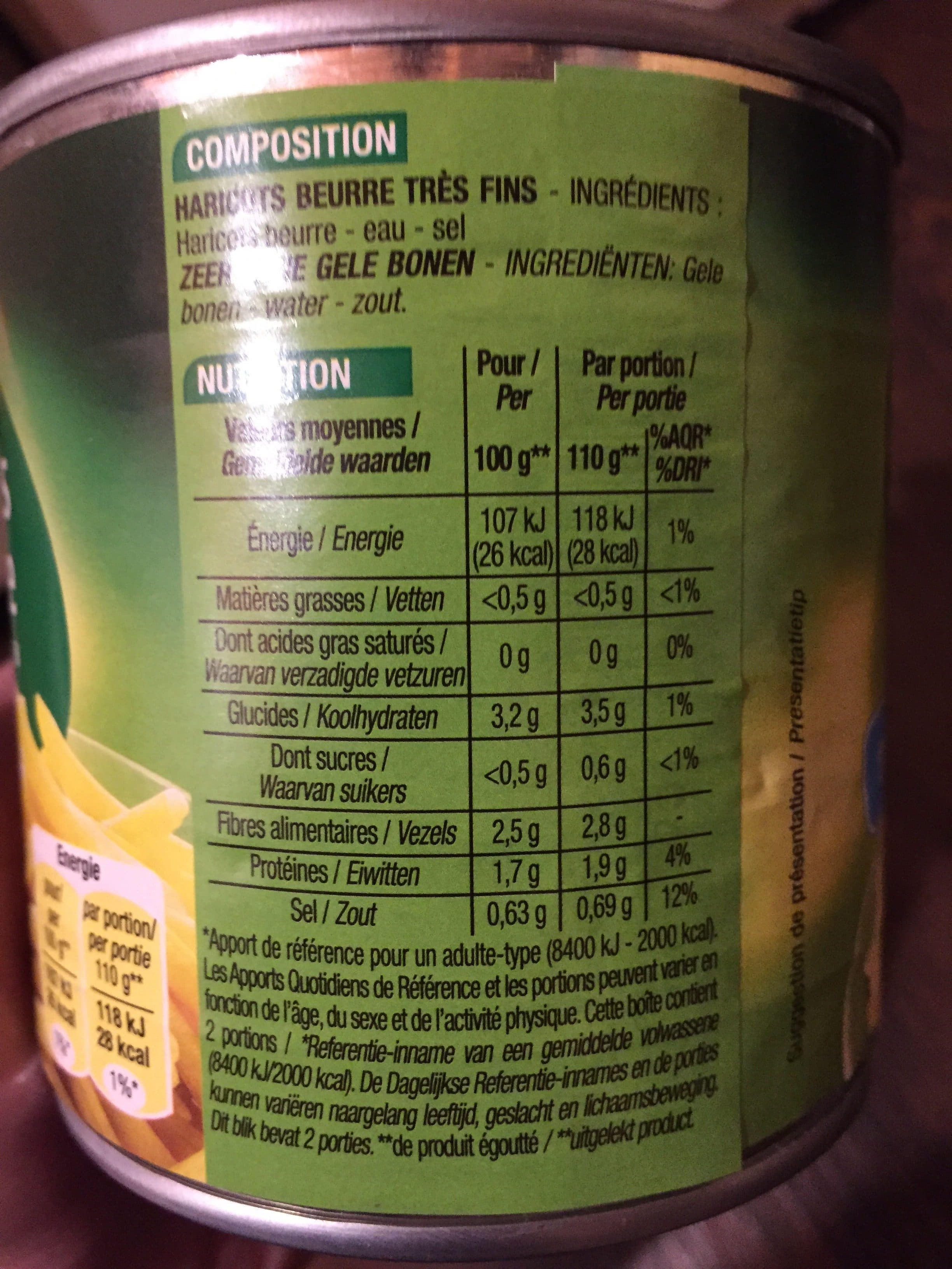 Cora Haricots beurre packshot