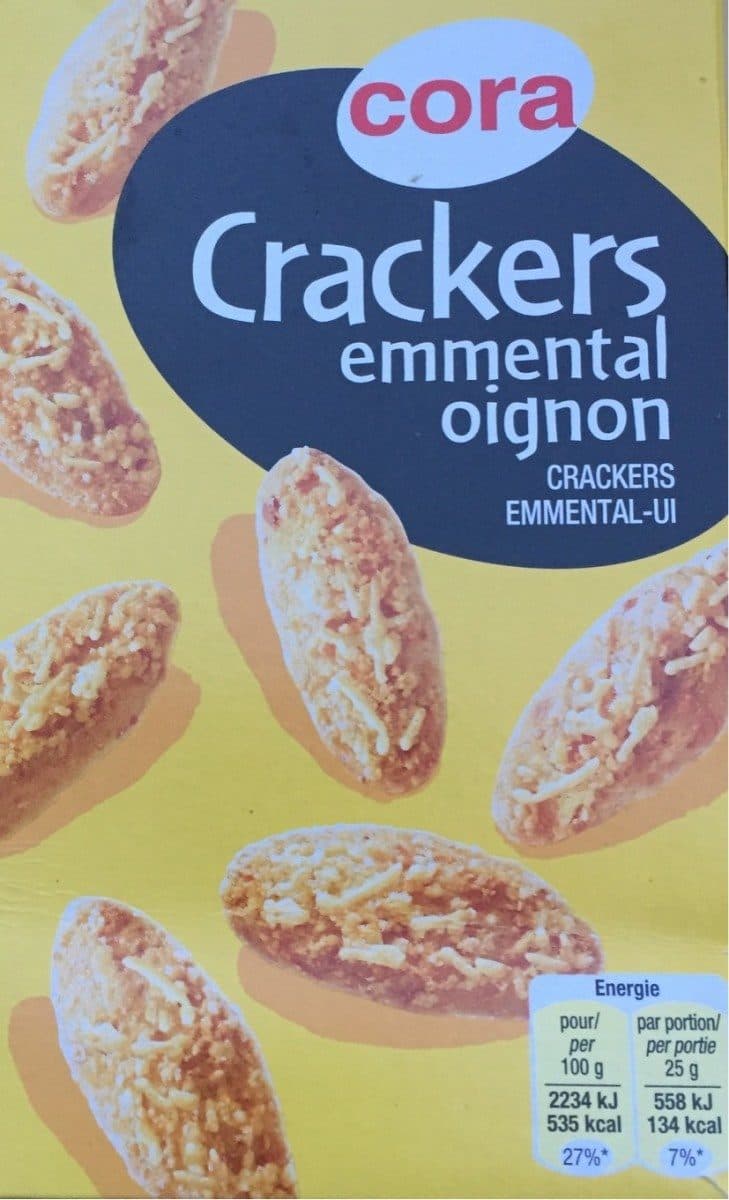 Cora Crackers emmental oignon packshot