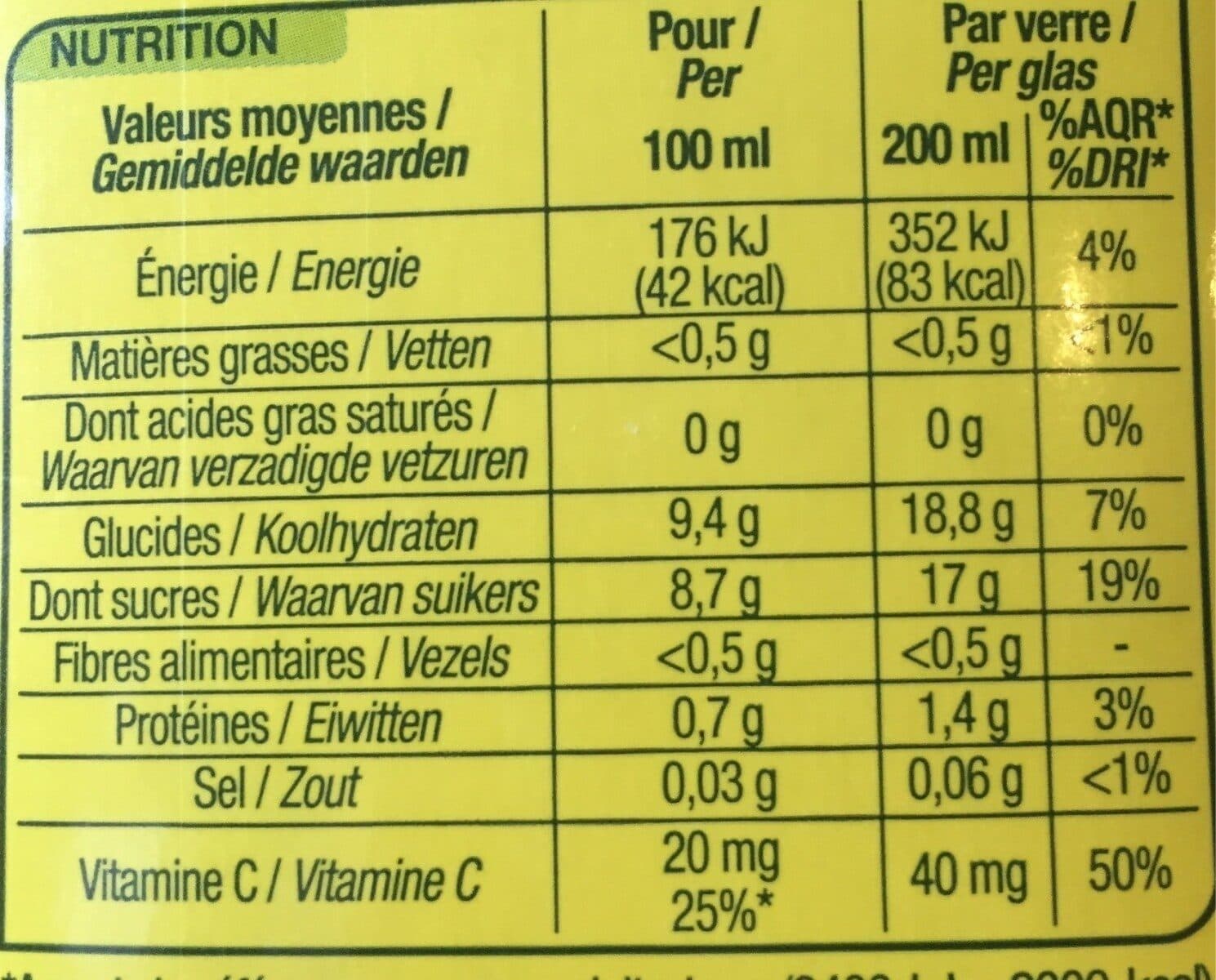 Nature Bio Pur jus d'orange packshot