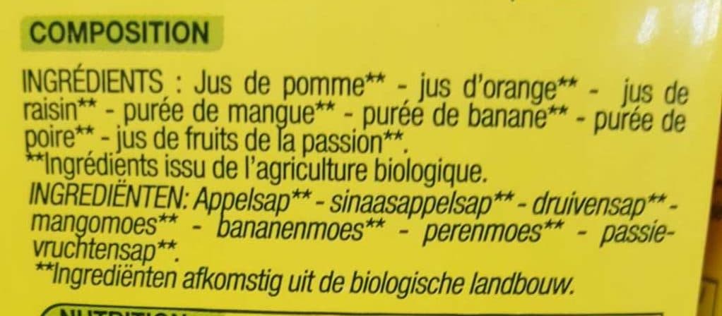 Nature Bio Bio nature multifruits packshot