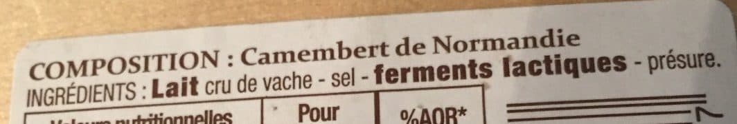 Patrimoine Gourmand Camembert de normandie packshot