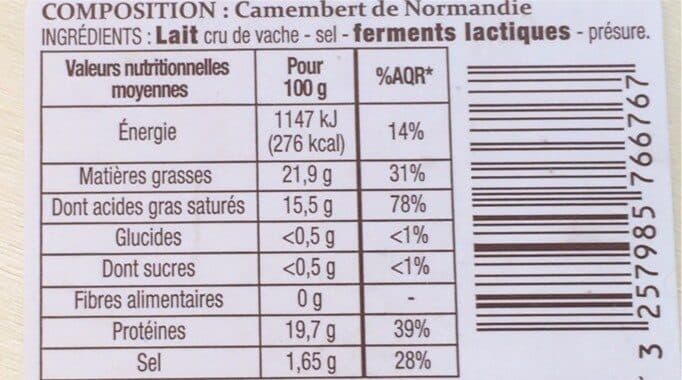 Patrimoine Gourmand Camembert de normandie packshot