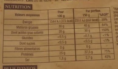 Patrimoine Gourmand Raclette de Savoie au lait cru packshot