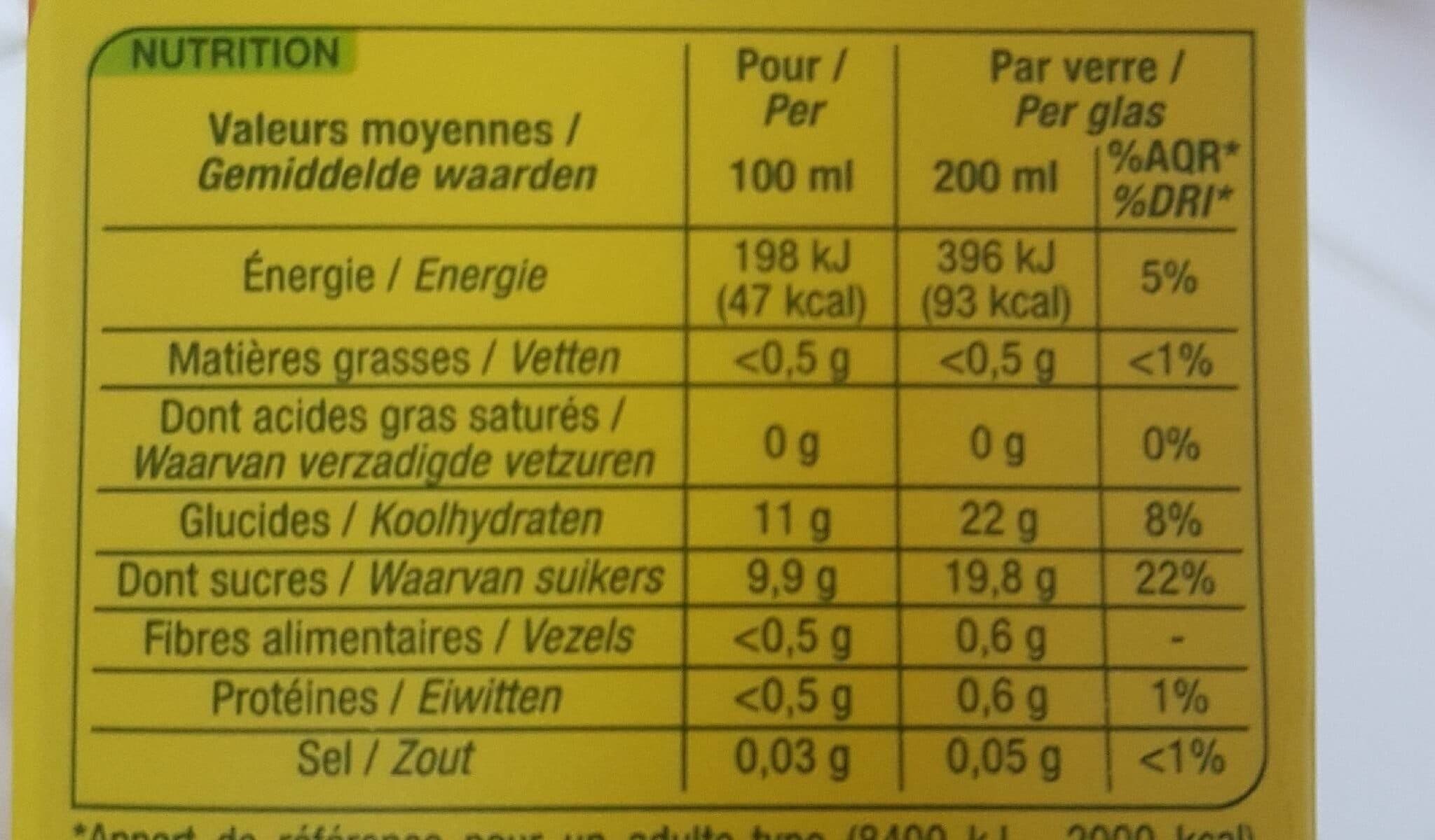 Nature Bio Orange nectar à base de concentré packshot