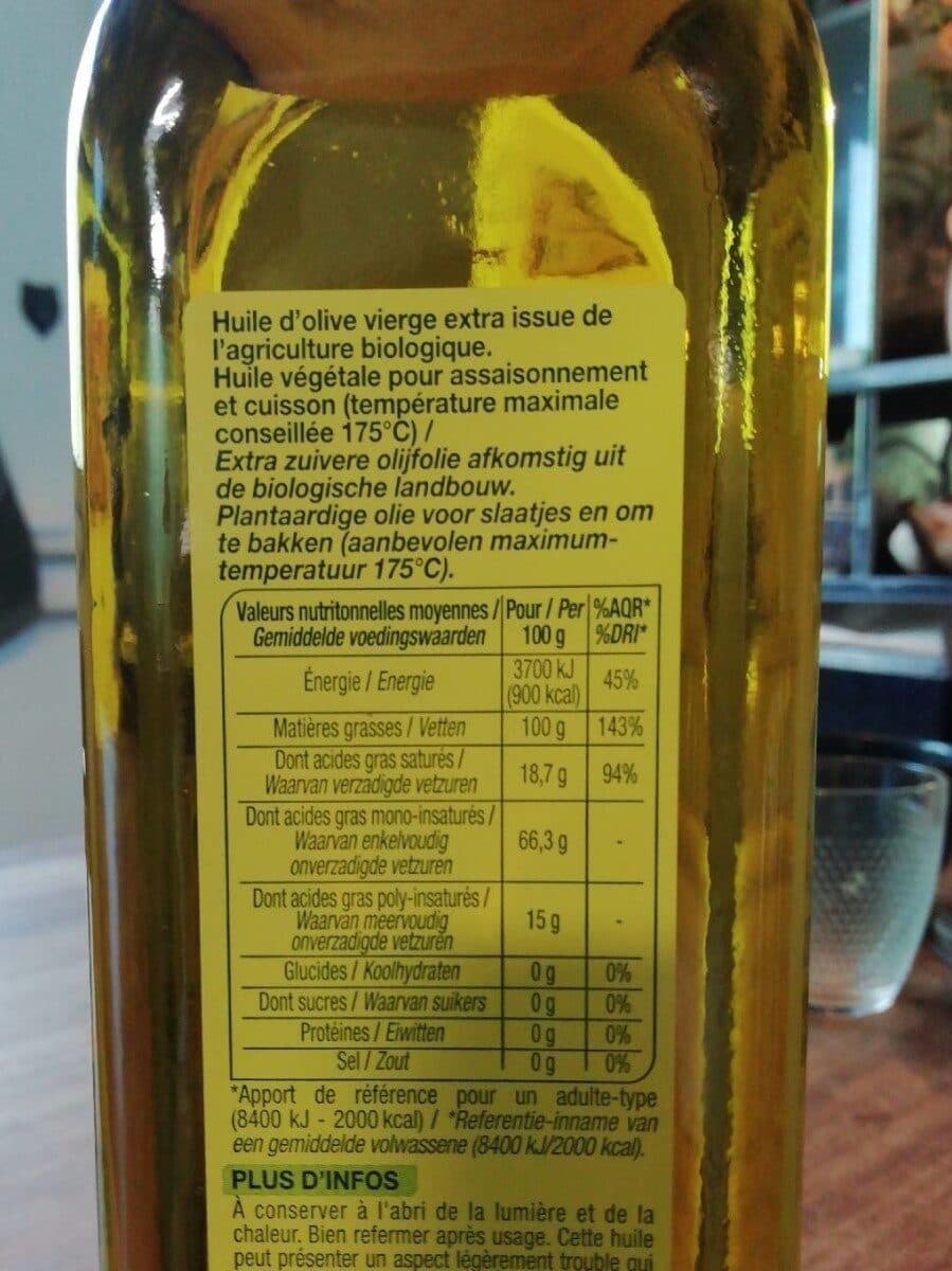 NATURE BIO Huile d'olive vierge extra packshot