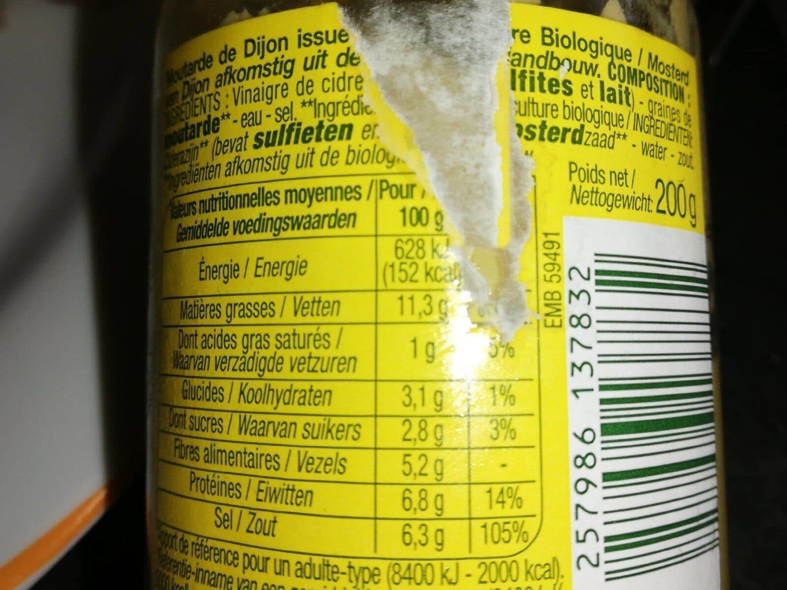 Nature Bio Moutarde de Dijon packshot