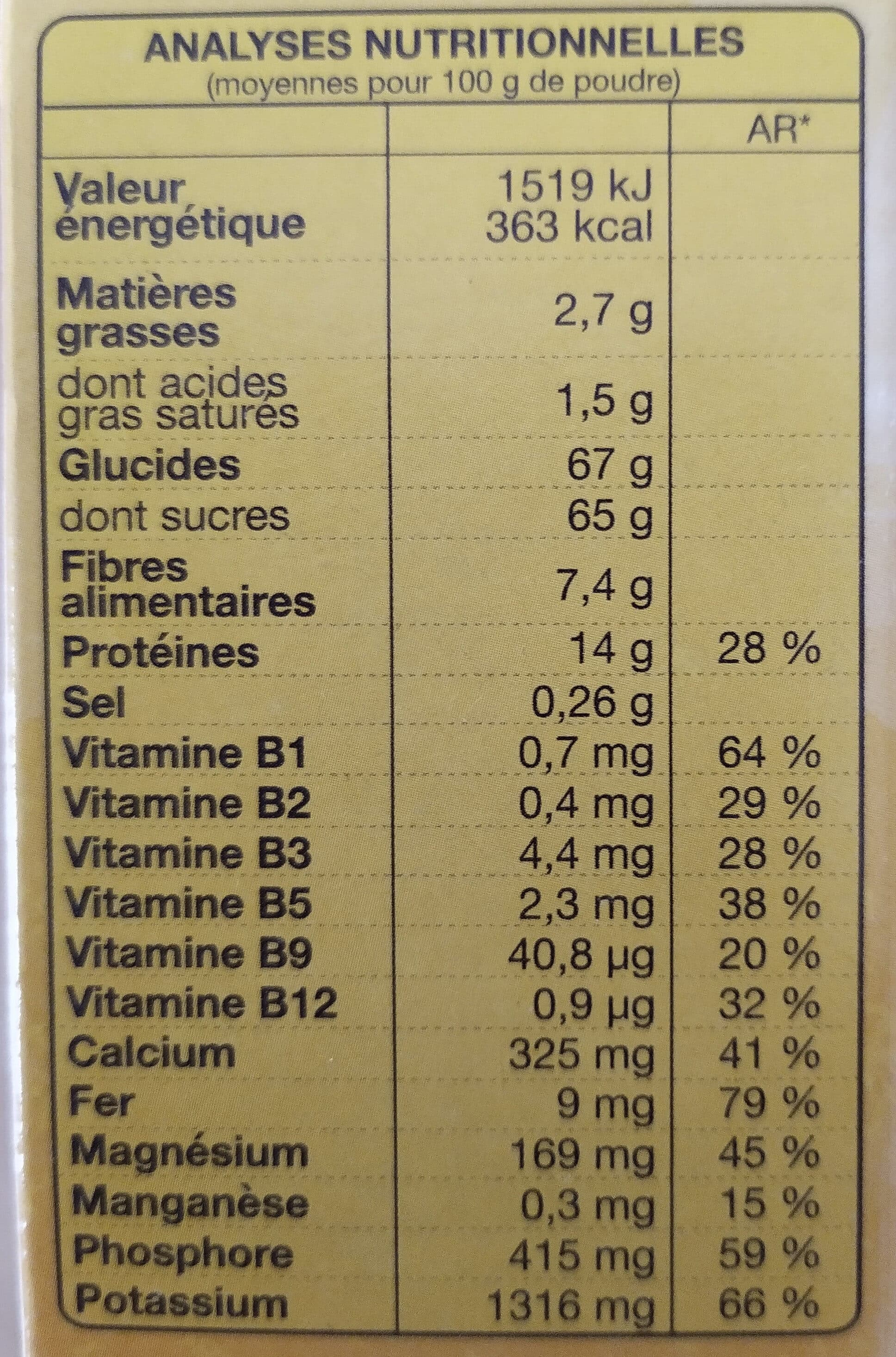 Supplex Cao au cacao maigre packshot