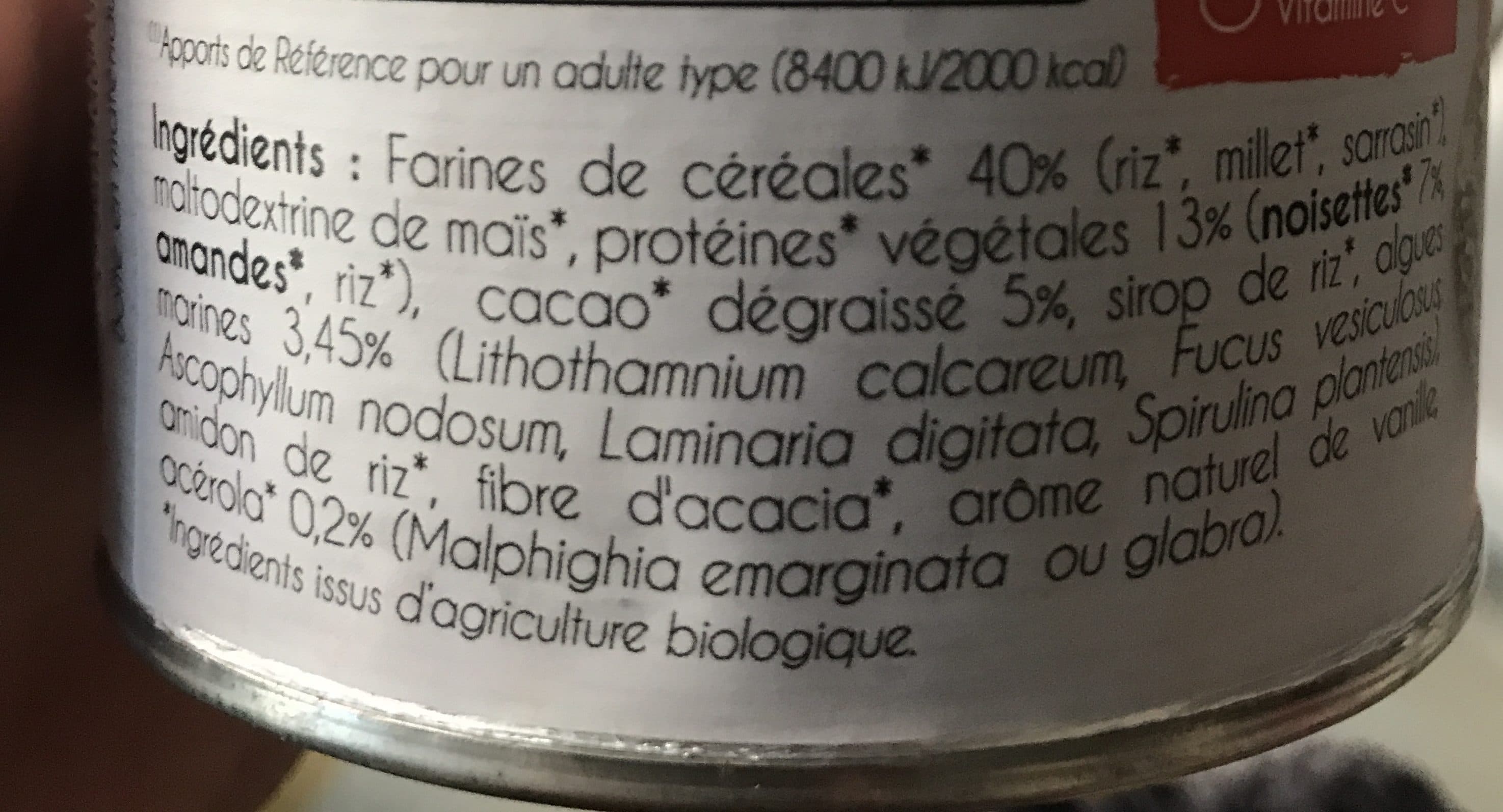 Biodyne Super Porridge Noisette bio packshot