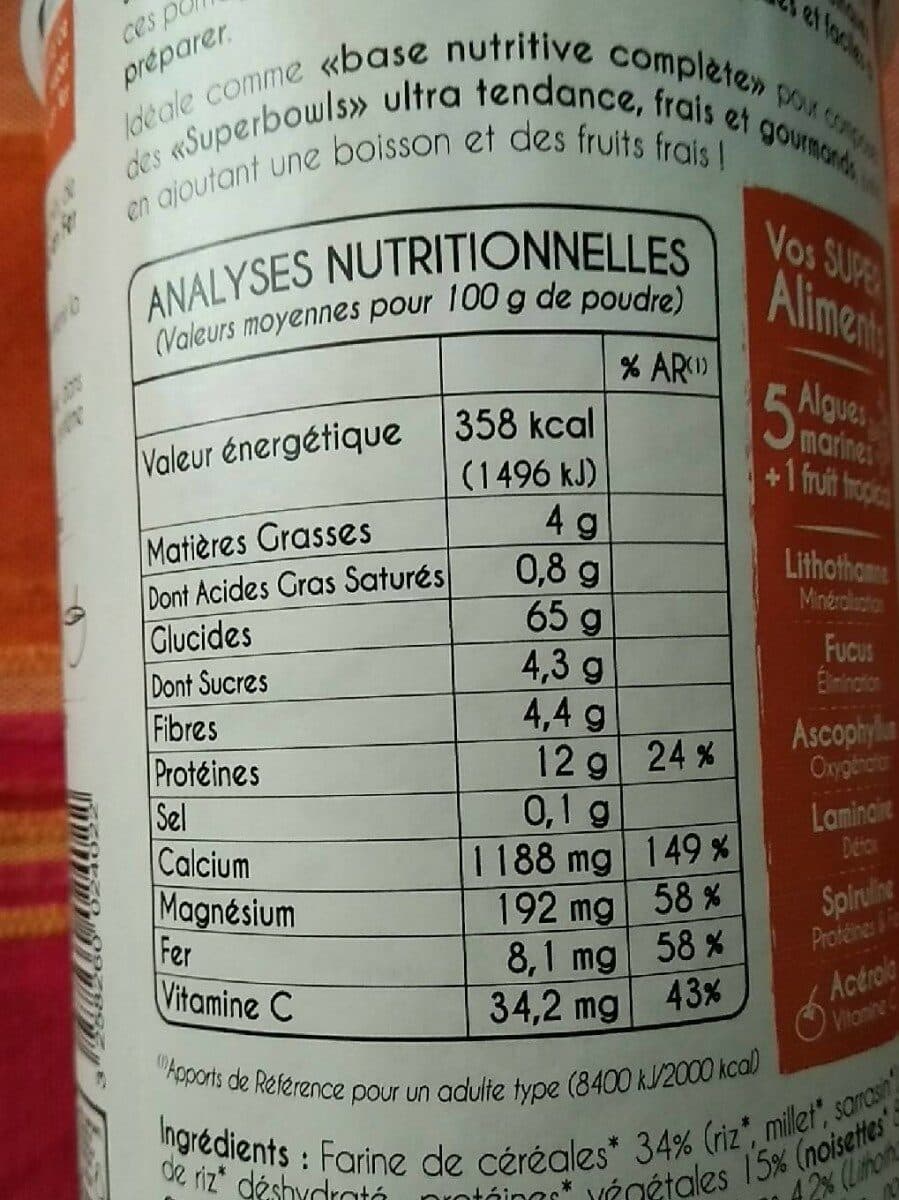 Biodyne Super Porridge Noisette bio packshot