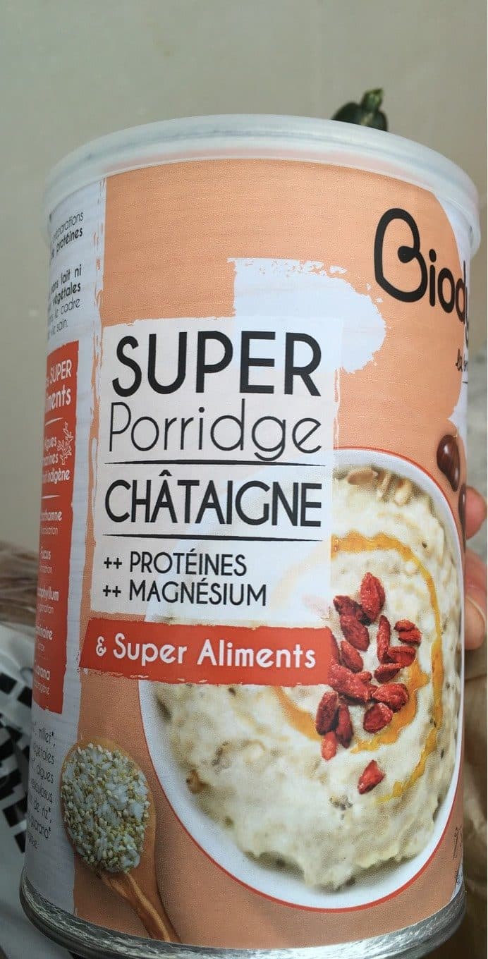 Biodyne Super porridge chataigne packshot