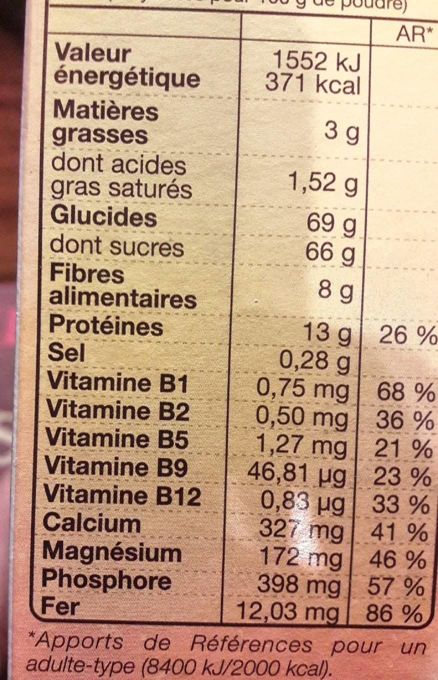 Supplex Petit déjeuner chocolaté packshot