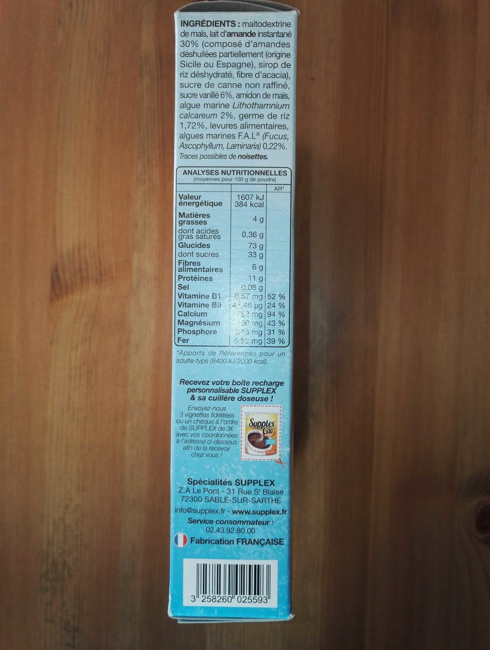 Supplex Supplex lait d' amande packshot