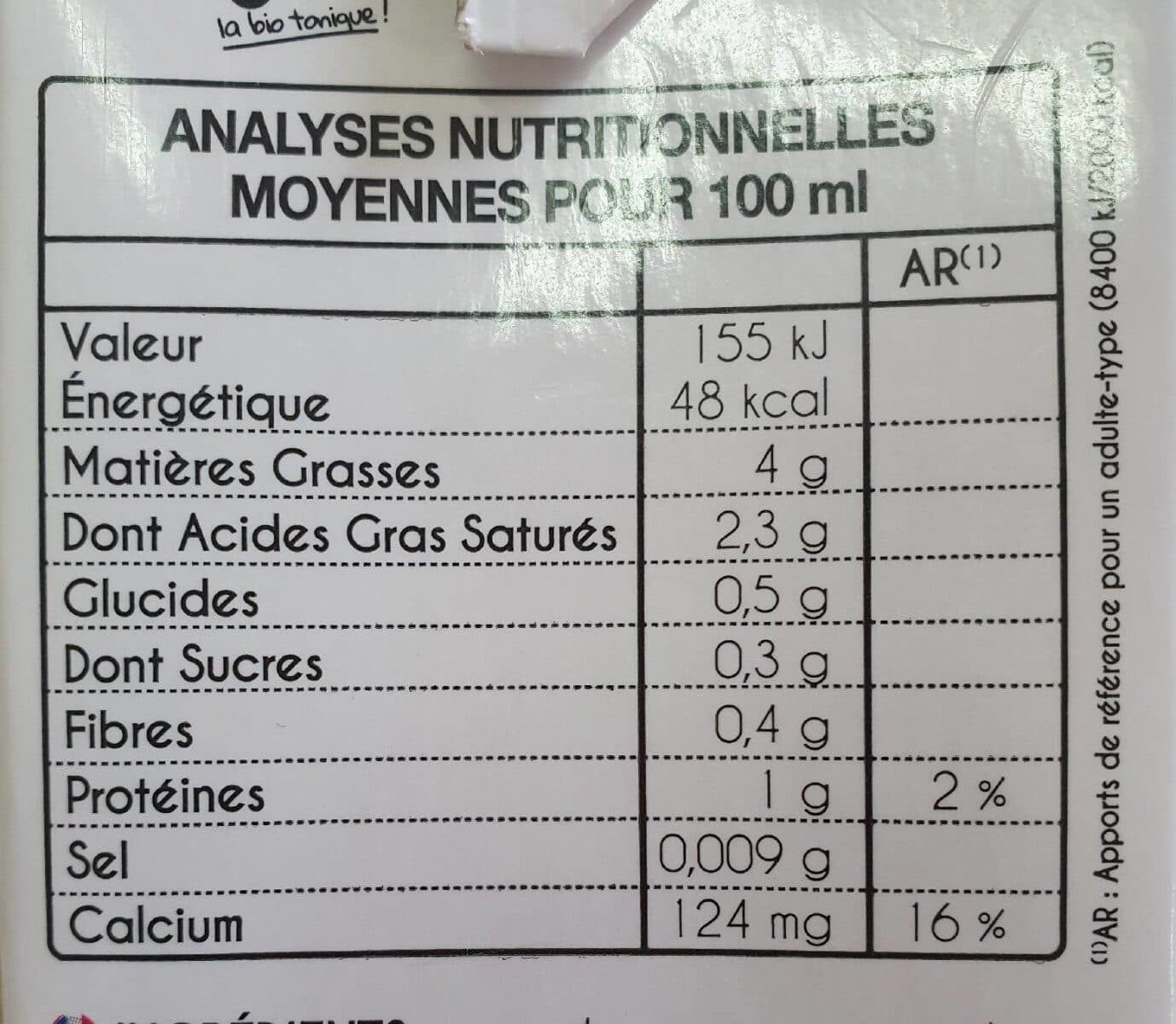 Biodyne Super lait coco amande sans sucres packshot