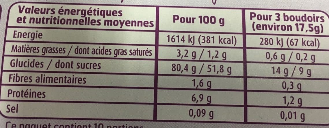 Belle France Pack 30 Boudoirs Oeufs B. F packshot
