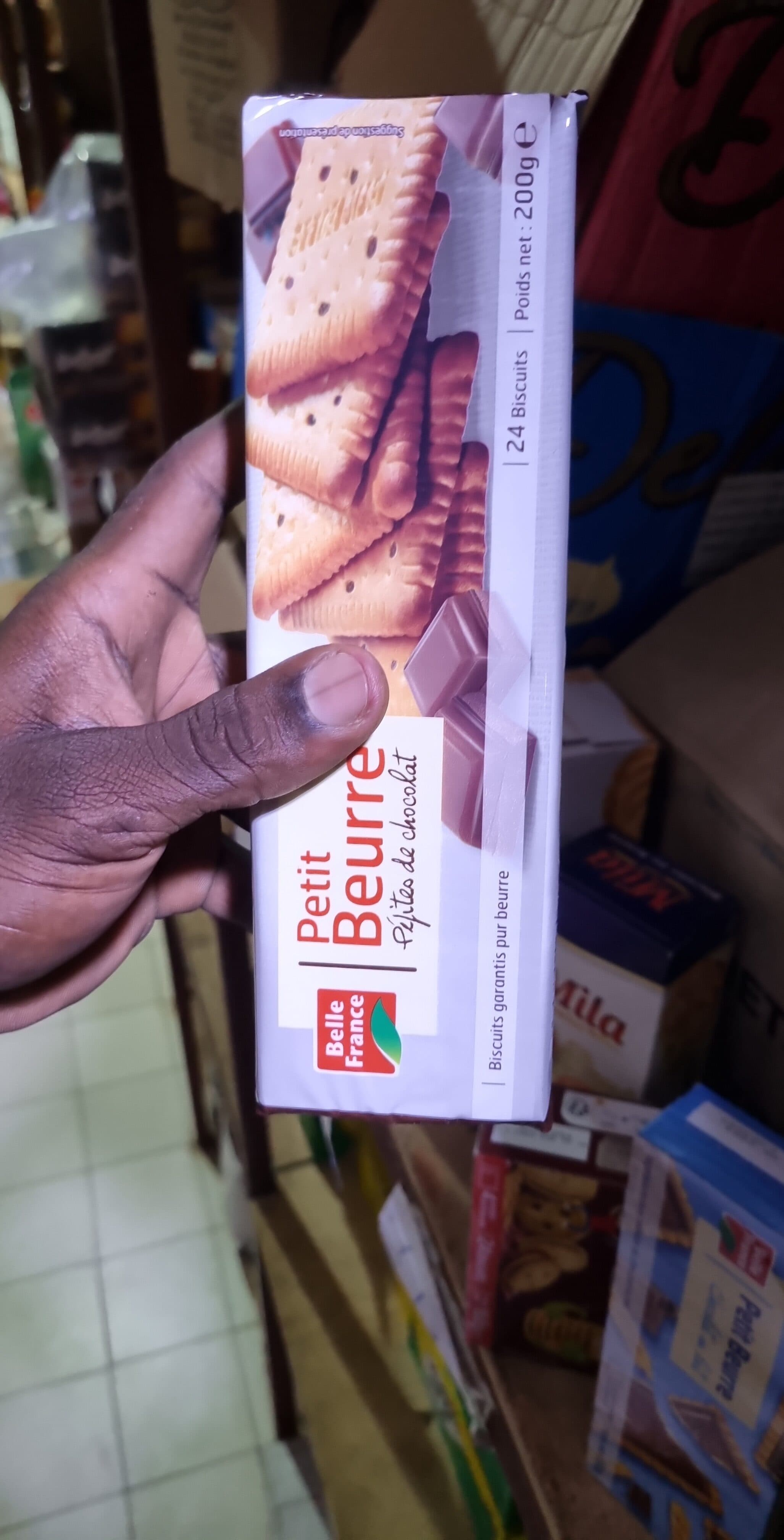 Belle France Petit Beurre Pépites de Chocolat Noir packshot