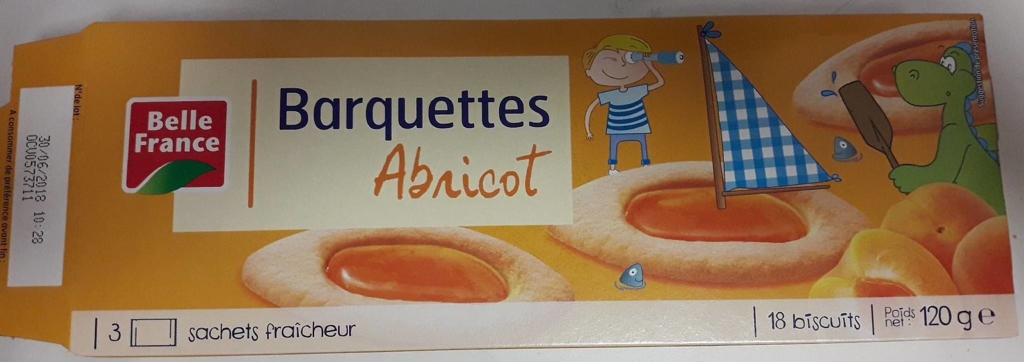 Belle France Barquettes Abricot packshot