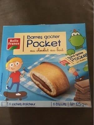 Belle France Et.6 Barres Pocket 125G Chocol / Lait Belle France packshot