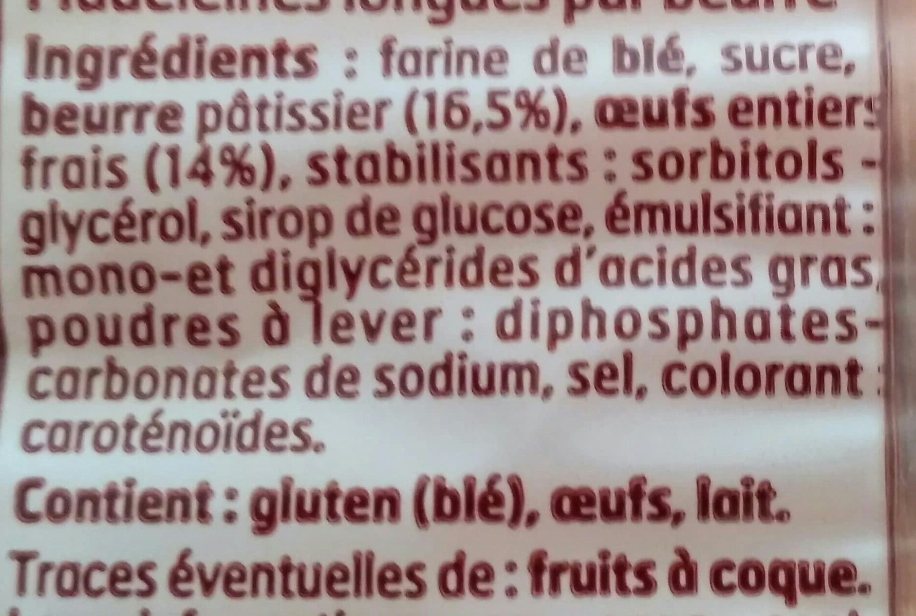 Belle France Madeleine longue pur beurre packshot