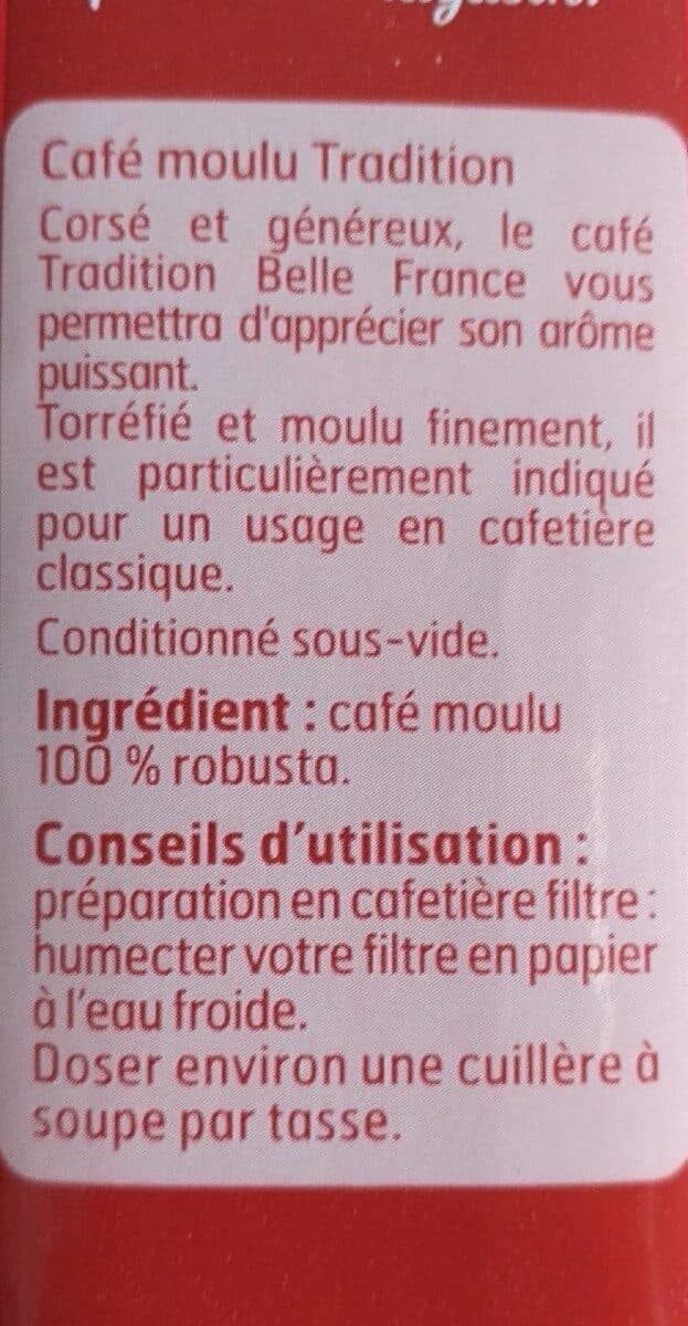 belle france Café moulu tradition corsé packshot
