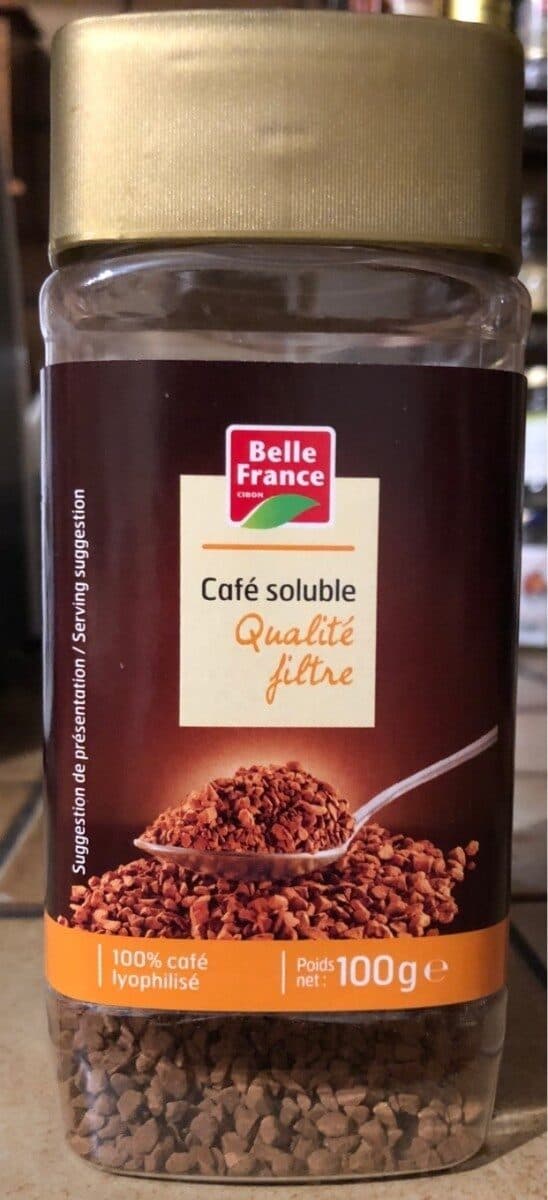 Belle France Café soluble qualité filtre packshot