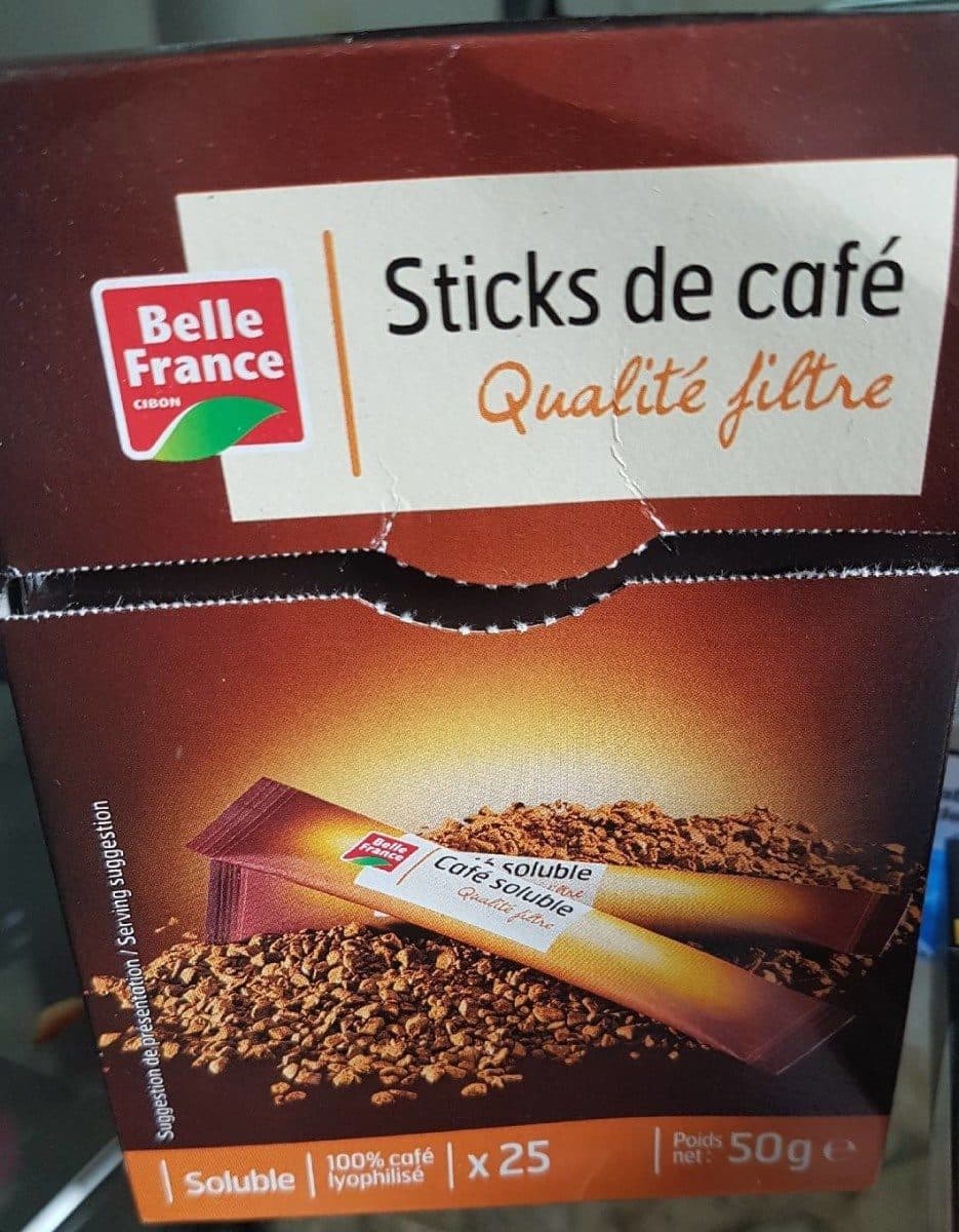 Belle France sticks de café qualité filtre packshot