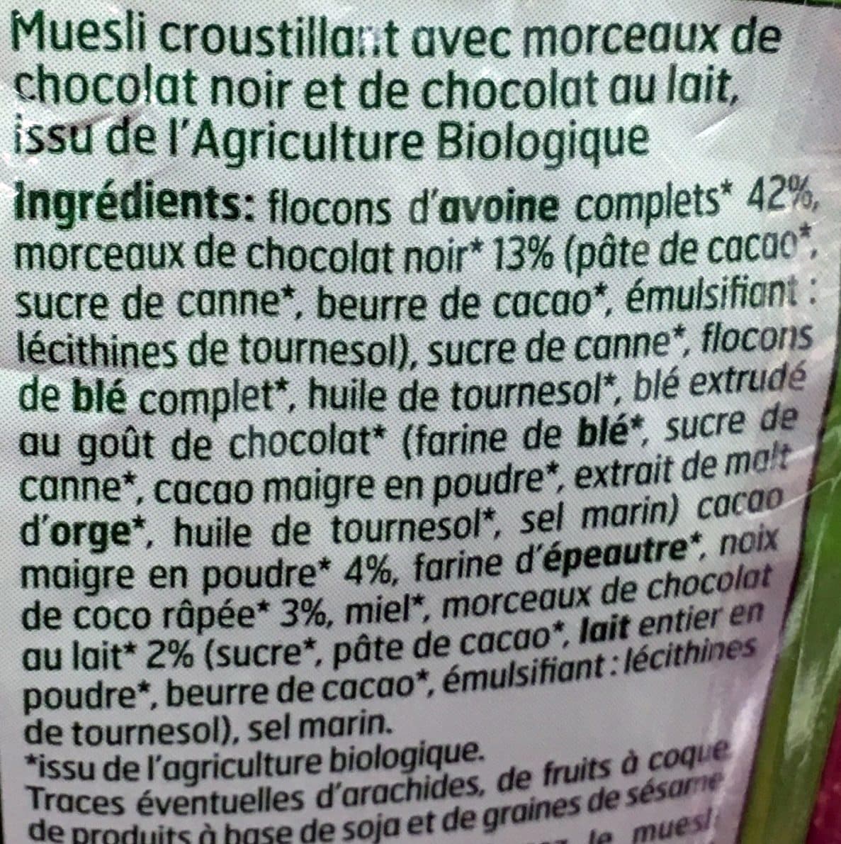 Belle France Muesli croustillant au chocolat packshot