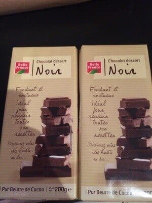 Belle france Chocolat dessert Noir packshot