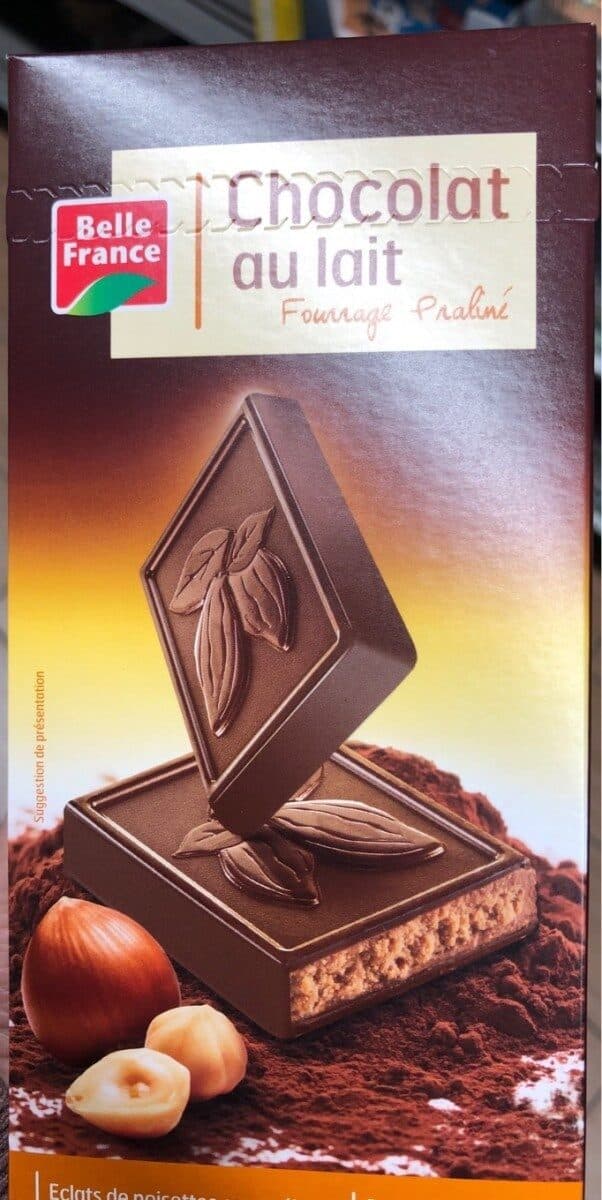 Belle France T.150 Lait Four.praline Eclat Noisettes B.france packshot