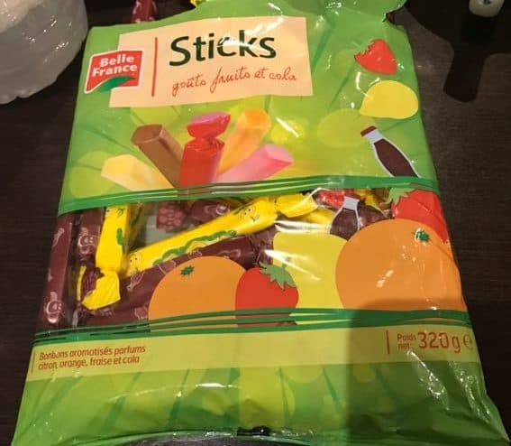 Belle France Sticks Gouts Fruit Et Cola packshot