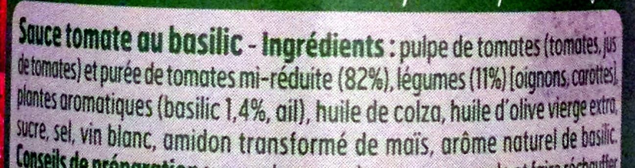 Belle France Sauce Tomate Basilic packshot