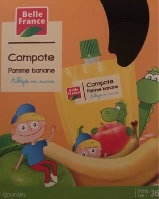 belle france Gourd.X4 Pomme / Banane Bf, packshot