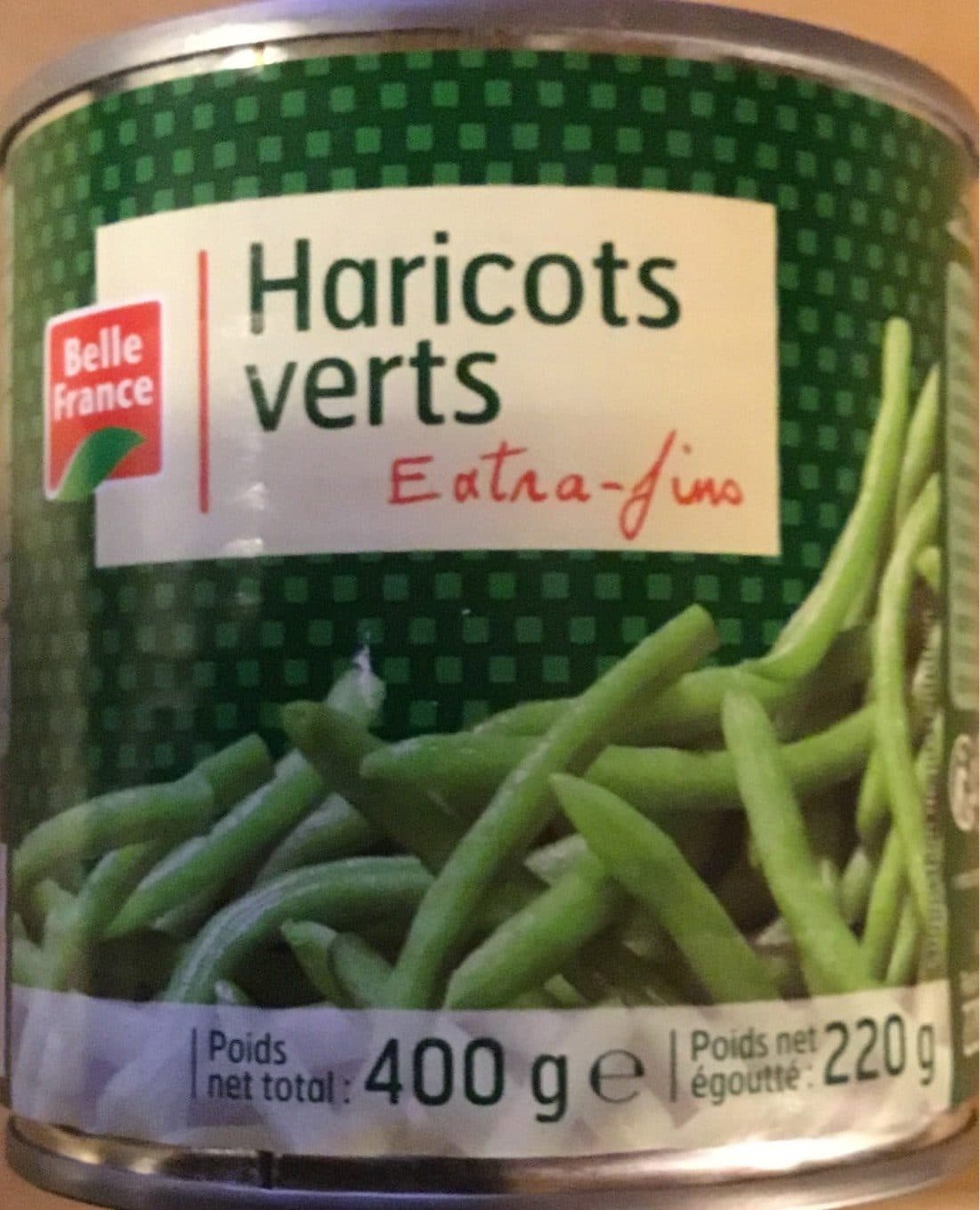 Belle France Haricots verts extra fins packshot