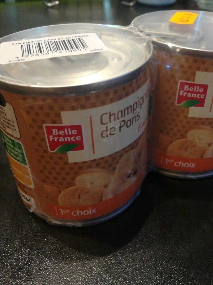 Belle France Champignon de Paris émincé packshot
