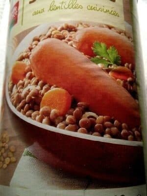 Belle France Saucisses aux lentilles cuisinées packshot