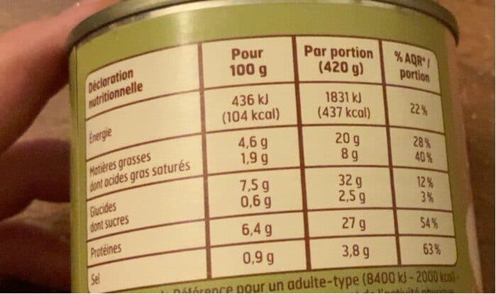 Belle France Saucisses aux lentilles cuisinées packshot