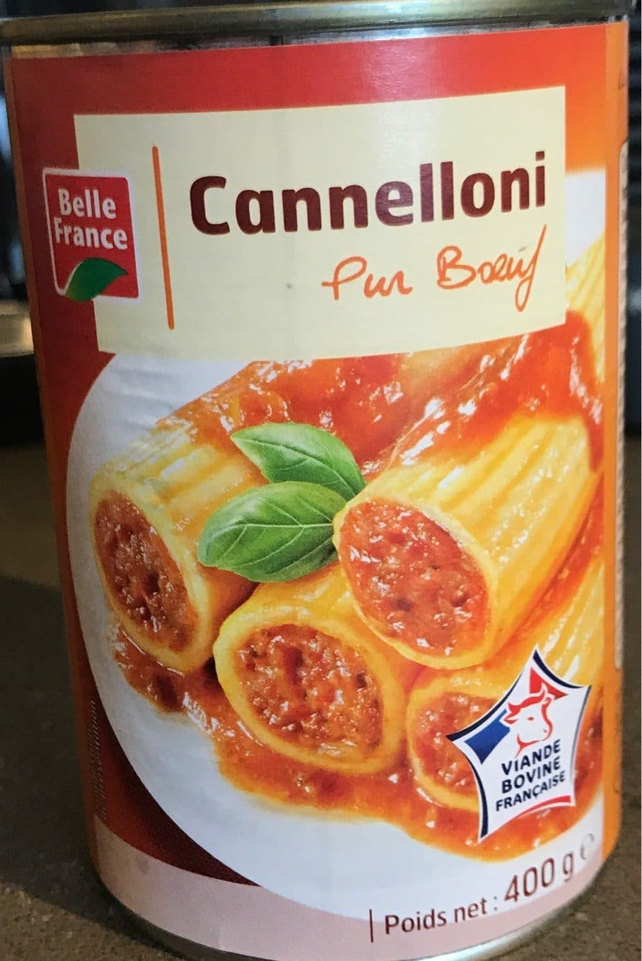 Belle France Cannelloni pur bœuf packshot