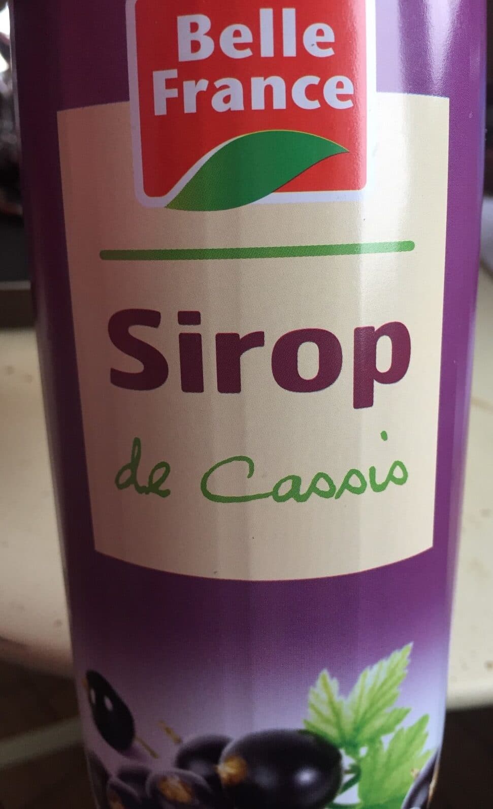Belle France Sirop de Cassis packshot
